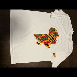 T-shirt with African continent insert